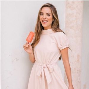 Gal Meets Glam Eleanor Tie Waist Dress size 2